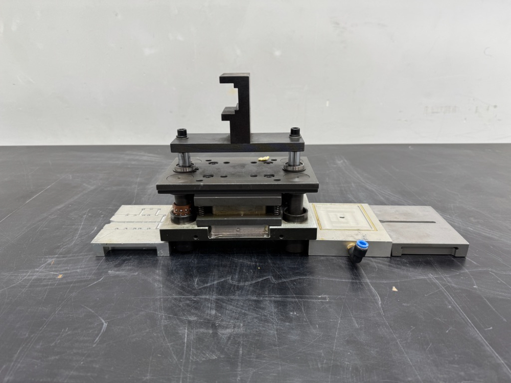 Image of Custom Pneumatic Bench Press With Interchangeable Tooling Inserts